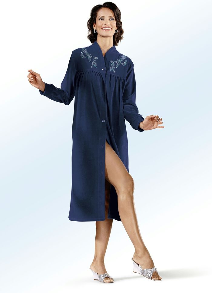 Huisjas met borduursel en paillettenversiering 