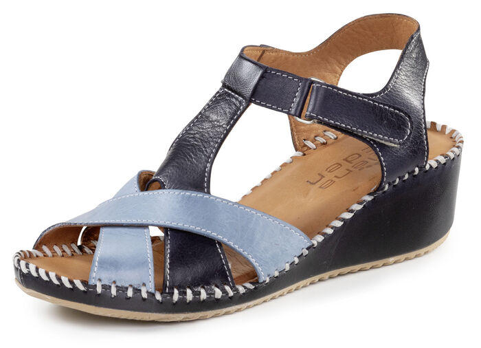 ELENA EDEN sandalen gemaakt van zacht nappaleer BLAU
