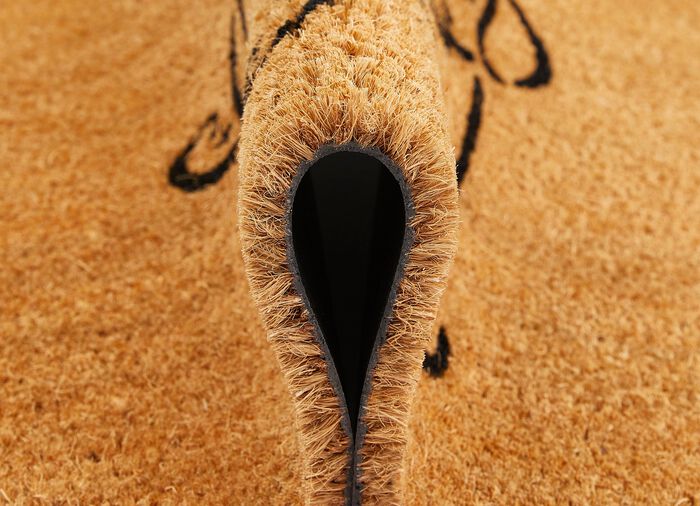 Onderhoudsvriendelijke deurmat van kokosnoot 