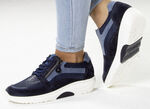 Waldläufer veterschoen met de beste afrolfunctie BLAU