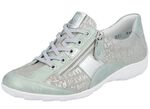 Remonte sneakers met bedrukte rand MINT-ZILVERGRIJS