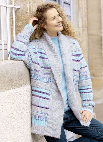 Grof gebreid vest 
