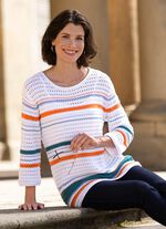 Trui met gehaakte look 