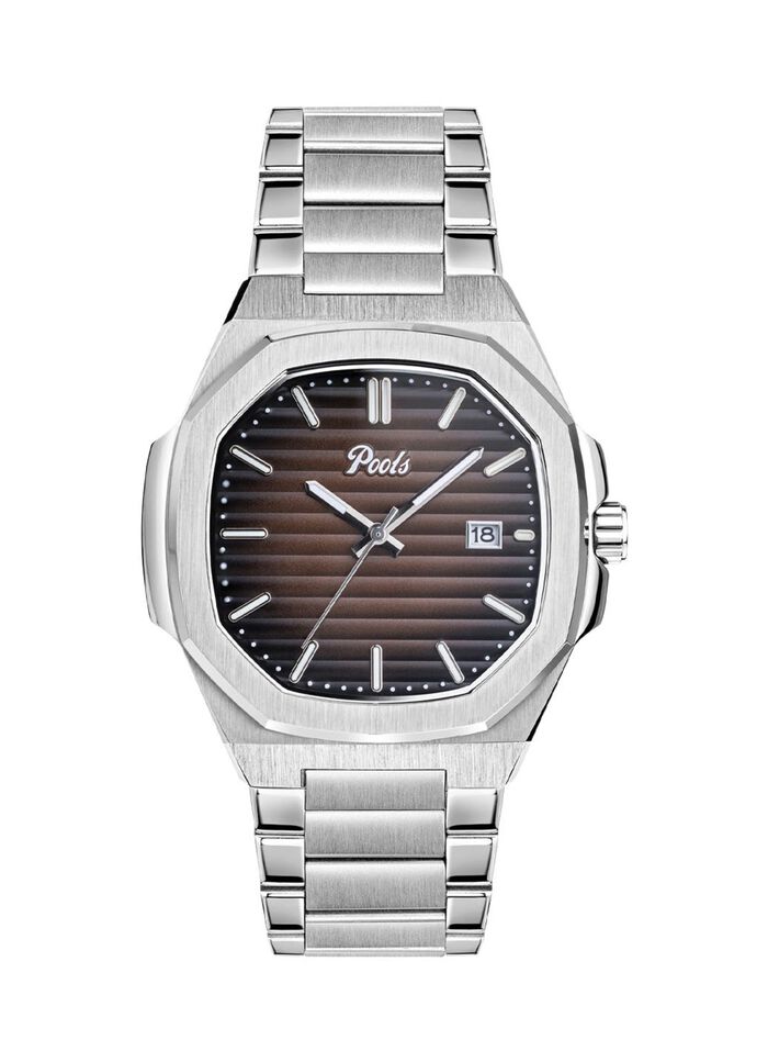 Quartz herenhorloge van roestvrij staal 