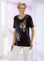 Shirt met glittereffect op de voorkant 