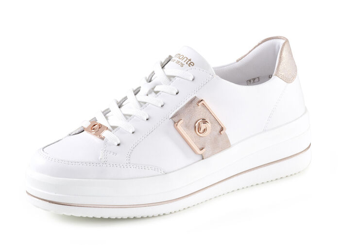 Remonte sneakers met metallic details WIT-ROSÉGOUD