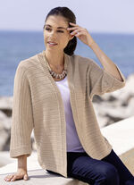 Cardigan in gemengde textuur 