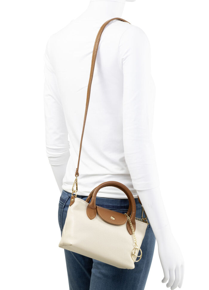 Laurina, mini tas, dames, met afneembare, verstelbare schouderband BEIGE-BRAUN