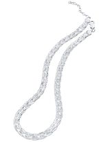 Gediamanteerde vlechtketting 