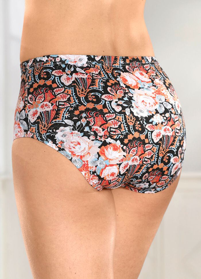 Set van vier slips met elastische band 