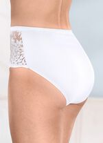 Laurina vierpack slips met elastische kant 