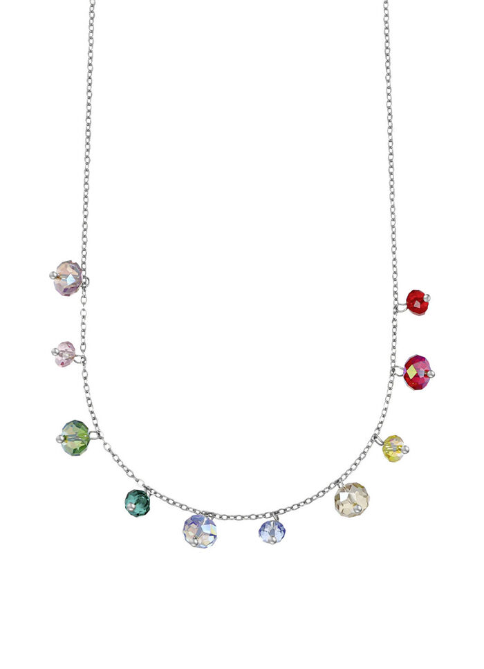 Ketting met kleurrijke Swarovski® kristallen 