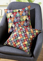 Kleurrijke kussenslopen met ritssluiting MULTICOLOR