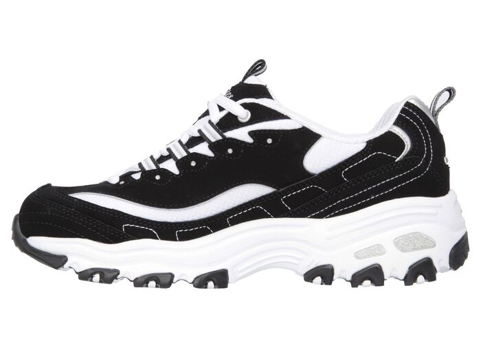 SKECHERS, sportieve damessneakers, met uitneembaar voetbed ZWART-WIT