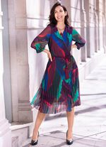 Jurk met strikceintuur 