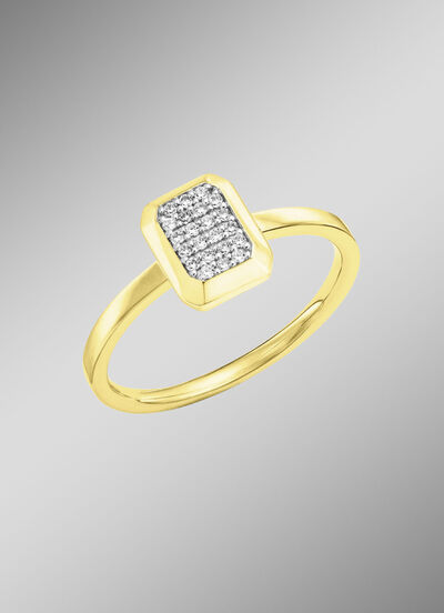 Damesring met diamanten 