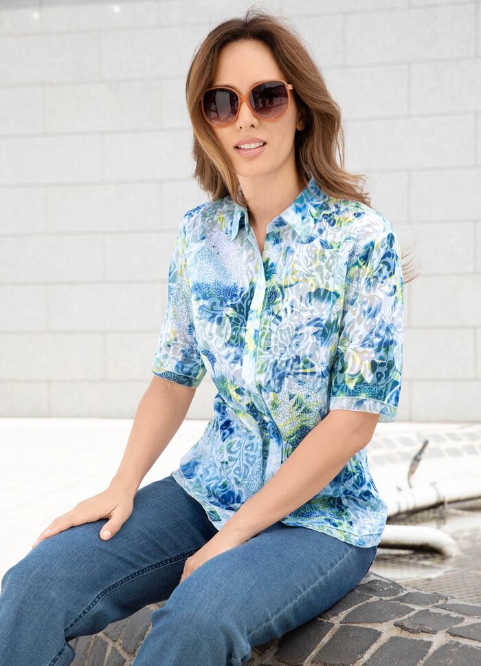 Fijn transparante blouse 