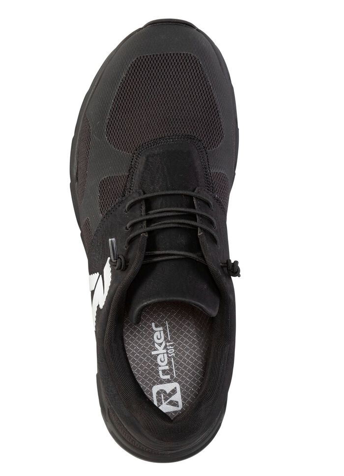 Rieker sneakers met elastische decoratieve vetersluiting 