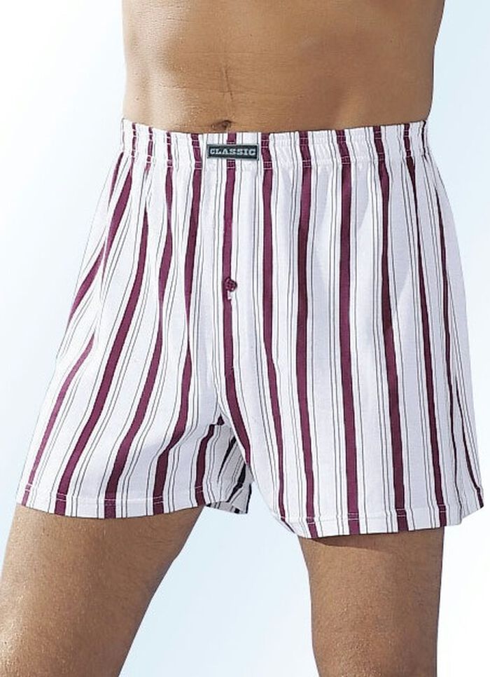 Set van vier boxershorts, bont gestreept 