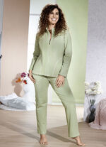 Loungewear met opstaande kraag 