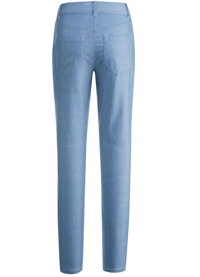 Broek in denimlook JEANSBLAUW
