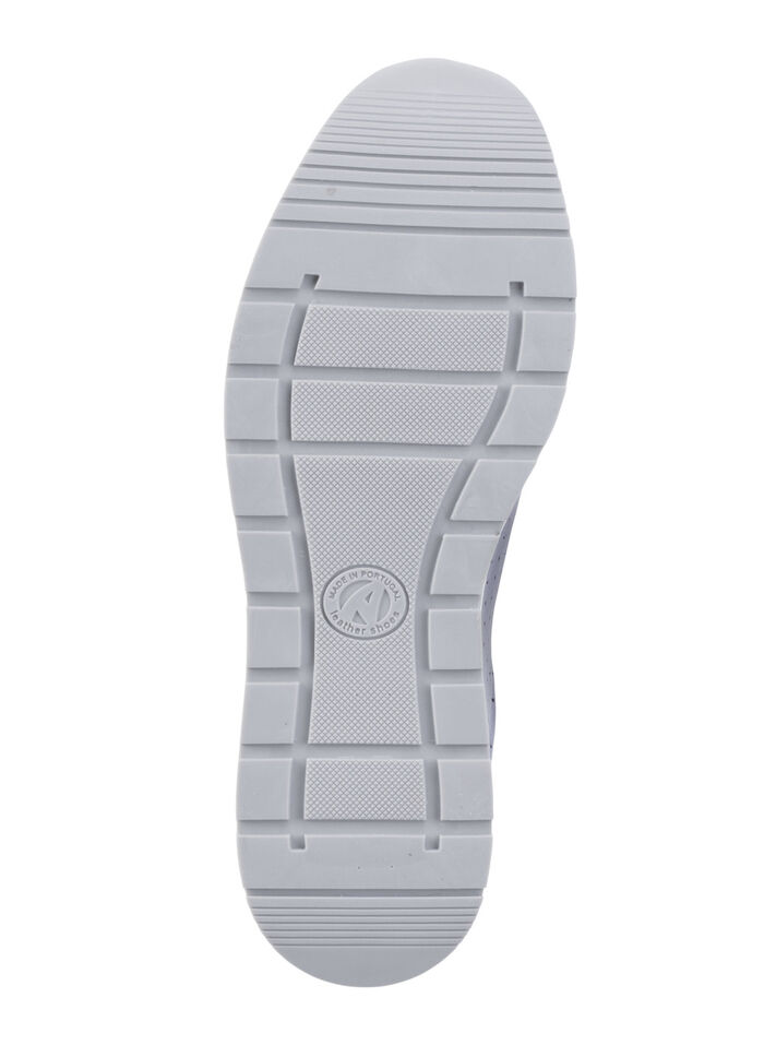 ELENA EDEN sneakers met decoratieve perforaties STAALBLAUW