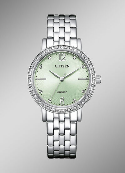 Citizen quartz dameshorloge met roestvrijstalen bandkast 