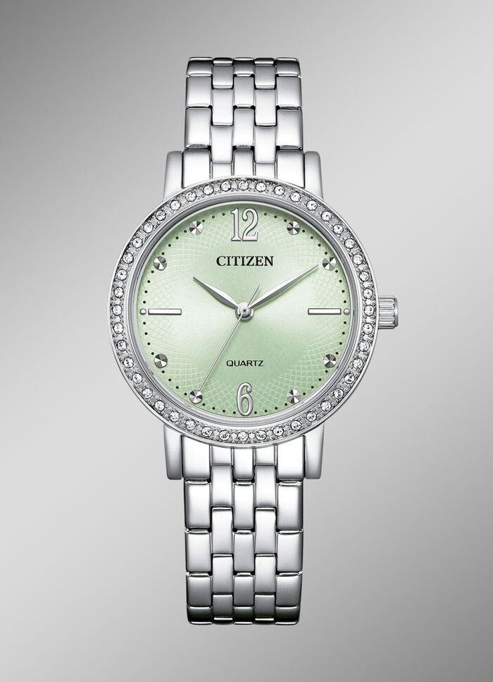 Citizen quartz dameshorloge met roestvrijstalen bandkast 