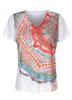 Overhemd in burnout-kwaliteit 