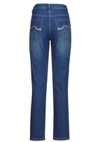 Jeans met mooie borduursels en glinsterende strass-steentjes 