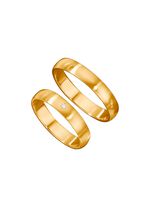 Klassieke, satijnen trouwring 