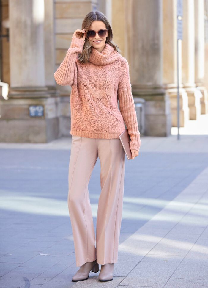 Trui in uitgebreide structuur met glitter 