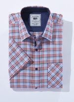 Geruit overhemd "Milano Italy" in 4 kleuren 