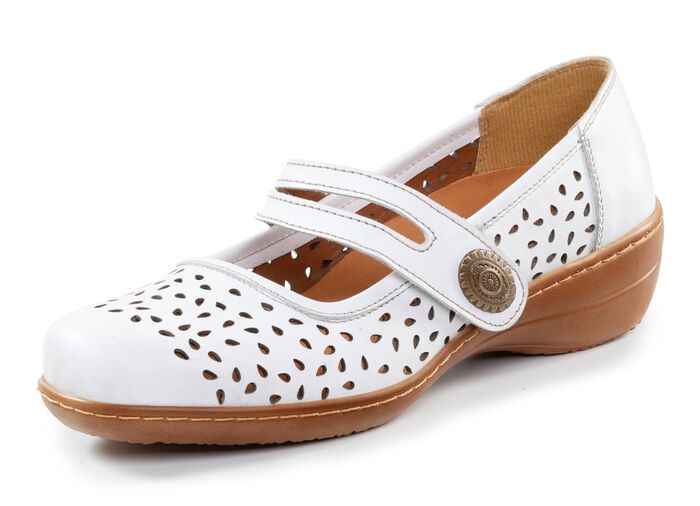 ELENA EDEN, zomerse damesschoenen met gesp, breedte H, met uitneembaar voetbed 