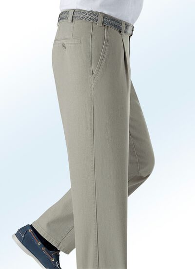 Underbelly jeans met plooien 