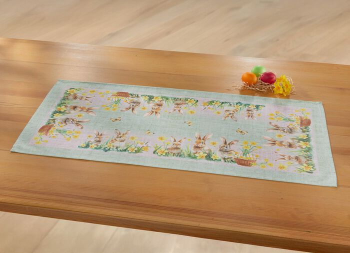 Tafel- en kamerdecoratie met konijntjesmotief 