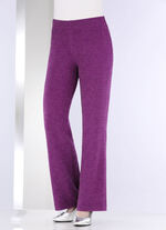 Broek met elegante glinsterende glanzende garen BESSEN