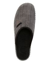 Textielpantoffels met anatomisch gevormd voetbed GRIJS-ZWART
