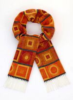 Sjaal met geometrische vormen 