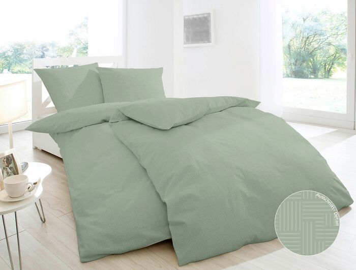 Fijn slabbetje beddengoed van 100% katoen GROEN