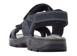 Rieker, klassieke heren trekkingsandalen, gemaakt van leer DONKERBLAUW
