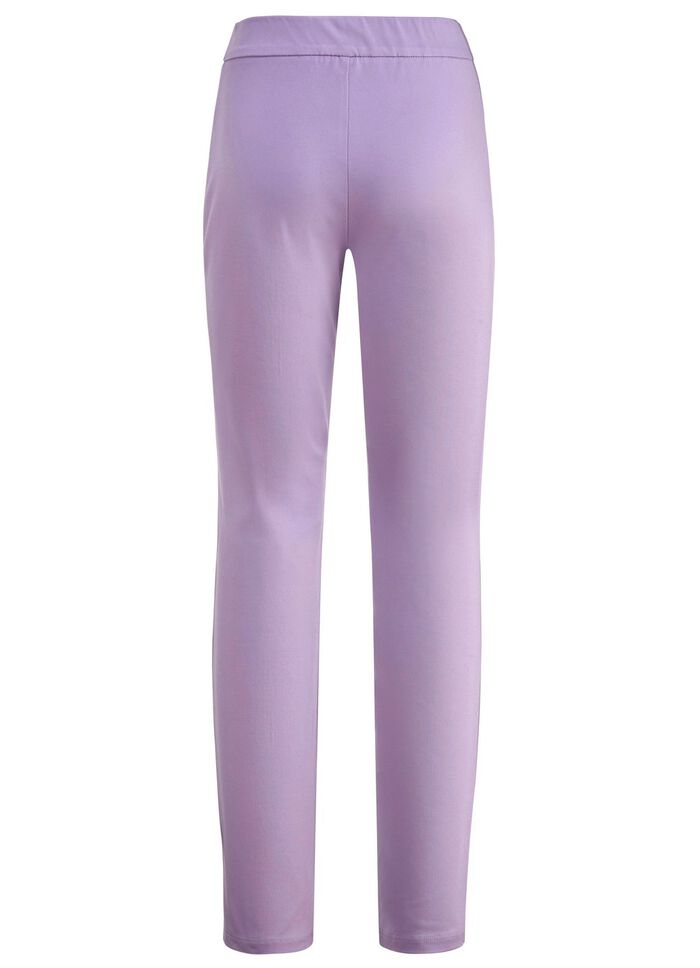 Broek met gestikte deelnaden 