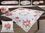 Tafel- en kamerdecoratie met rozenmotieven SEKT/ROOD/MULTICOLOR