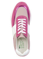 ELENA EDEN sneakers met decoratieve perforatie ROZE-WIT