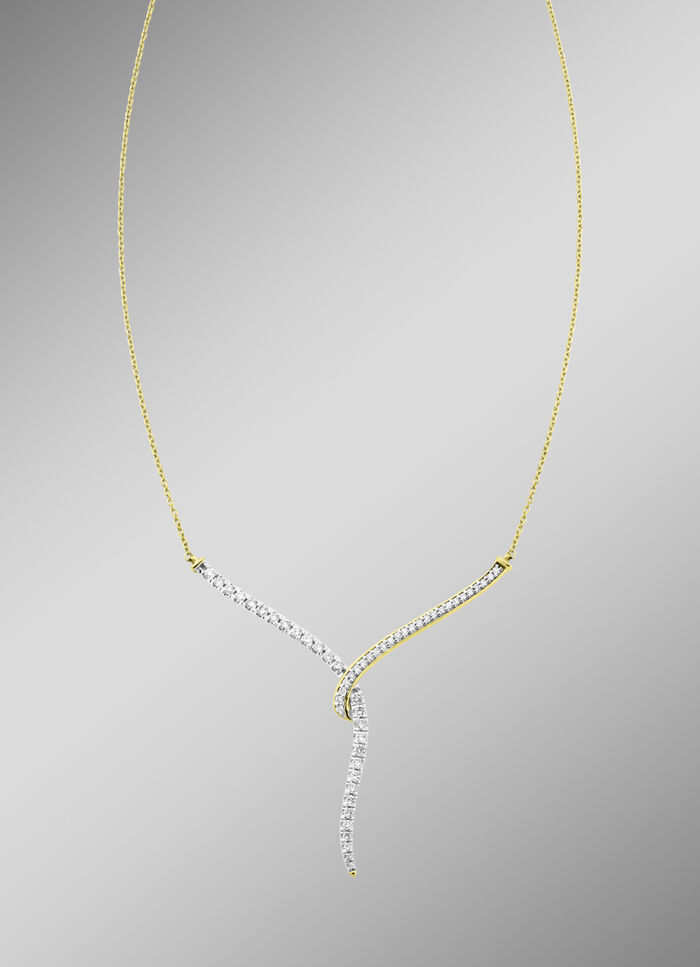 Elegante ketting met 53 diamanten 