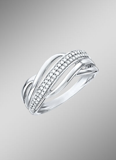Damesring met diamanten 