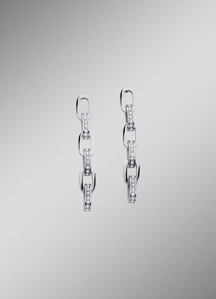 Elegante oorbellen met fonkelende kristallen 