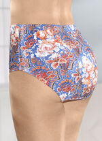 Verpakking van vijf slips met kleurrijk printdesign 