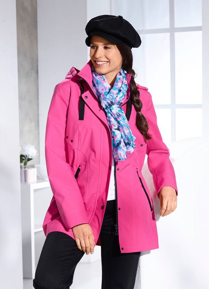 Functioneel jack met ritssluiting in de achterkraag ZACHTROZE