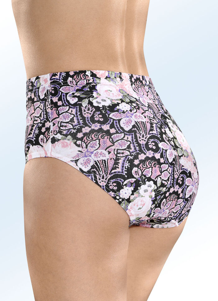 Set van vijf slips met elastische tailleband 